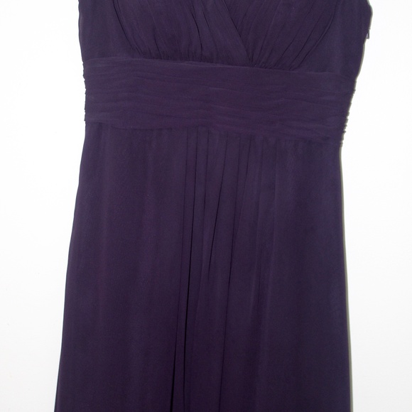 Bill Levkoff Plum Bridesmaid Dress - Size 10 - Picture 3 of 8